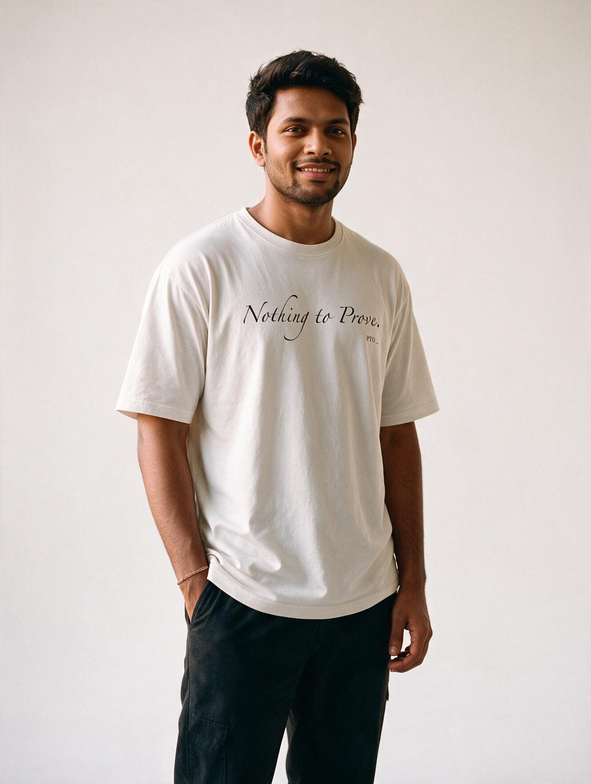 Nothing to Prove White - Hero lifestyle shot