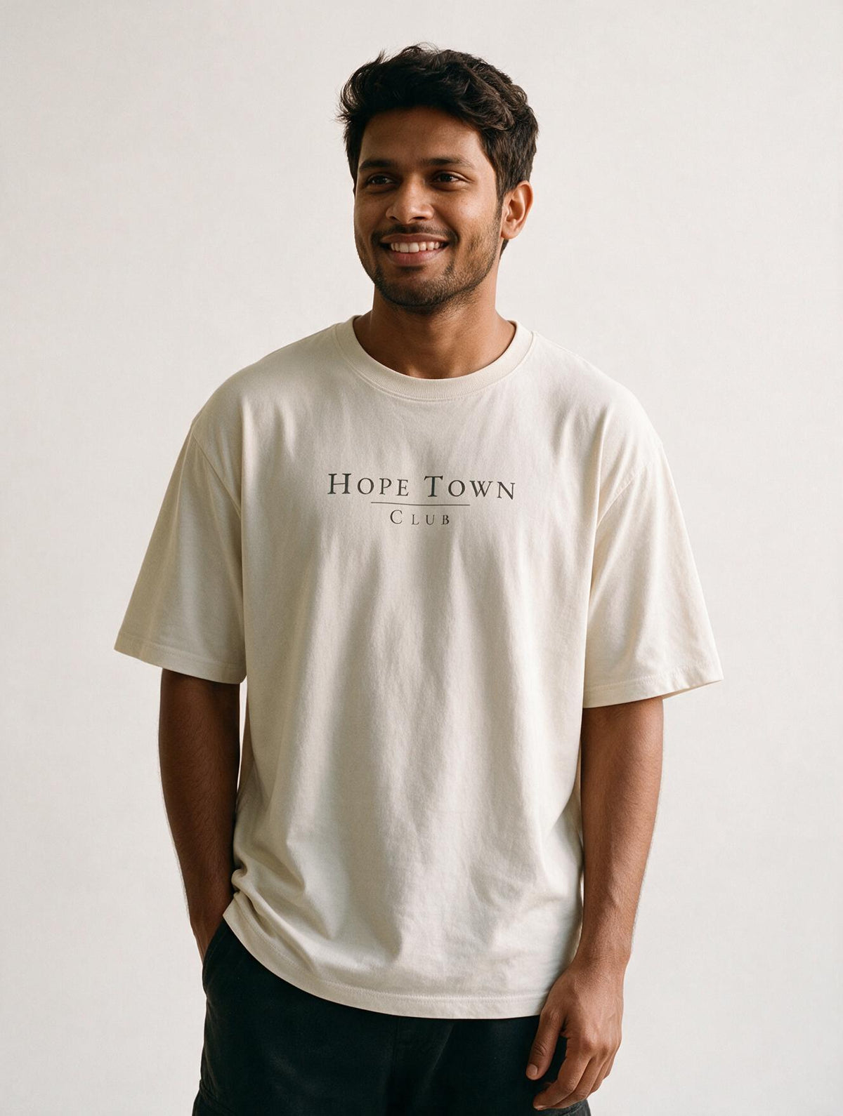 Nothing to Prove Nowhere to Be Off White - Front angle with logo