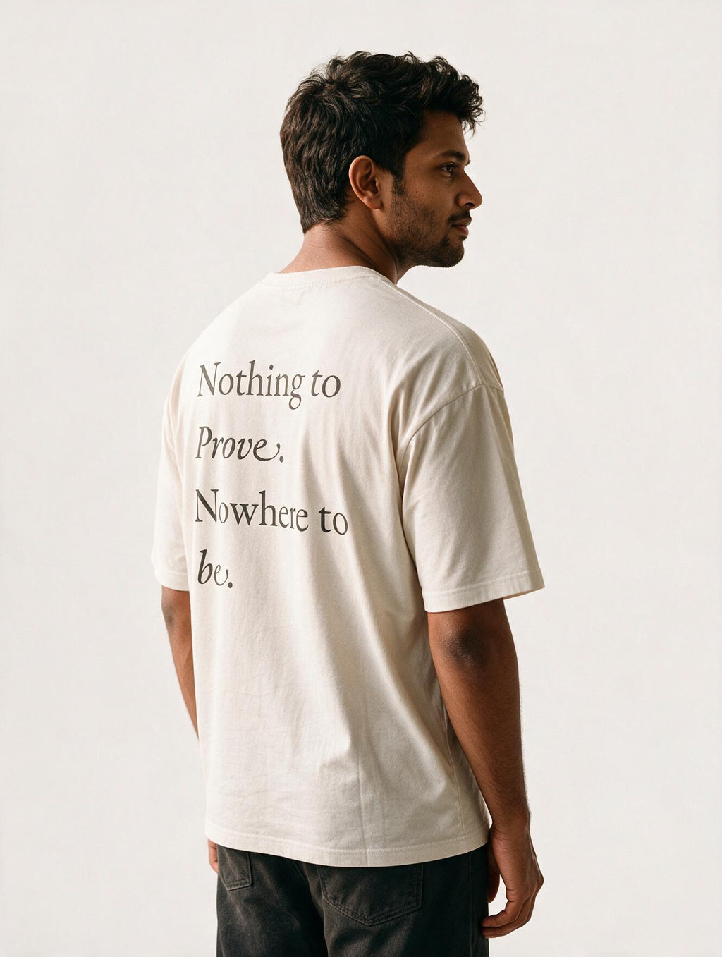 Nothing to Prove Nowhere to Be Off White - Hero back view corrected