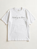 Nothing to Prove White - Product flat lay with neck label