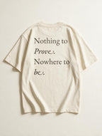 Nothing to Prove Nowhere to Be Off White - Product flat lay back corrected