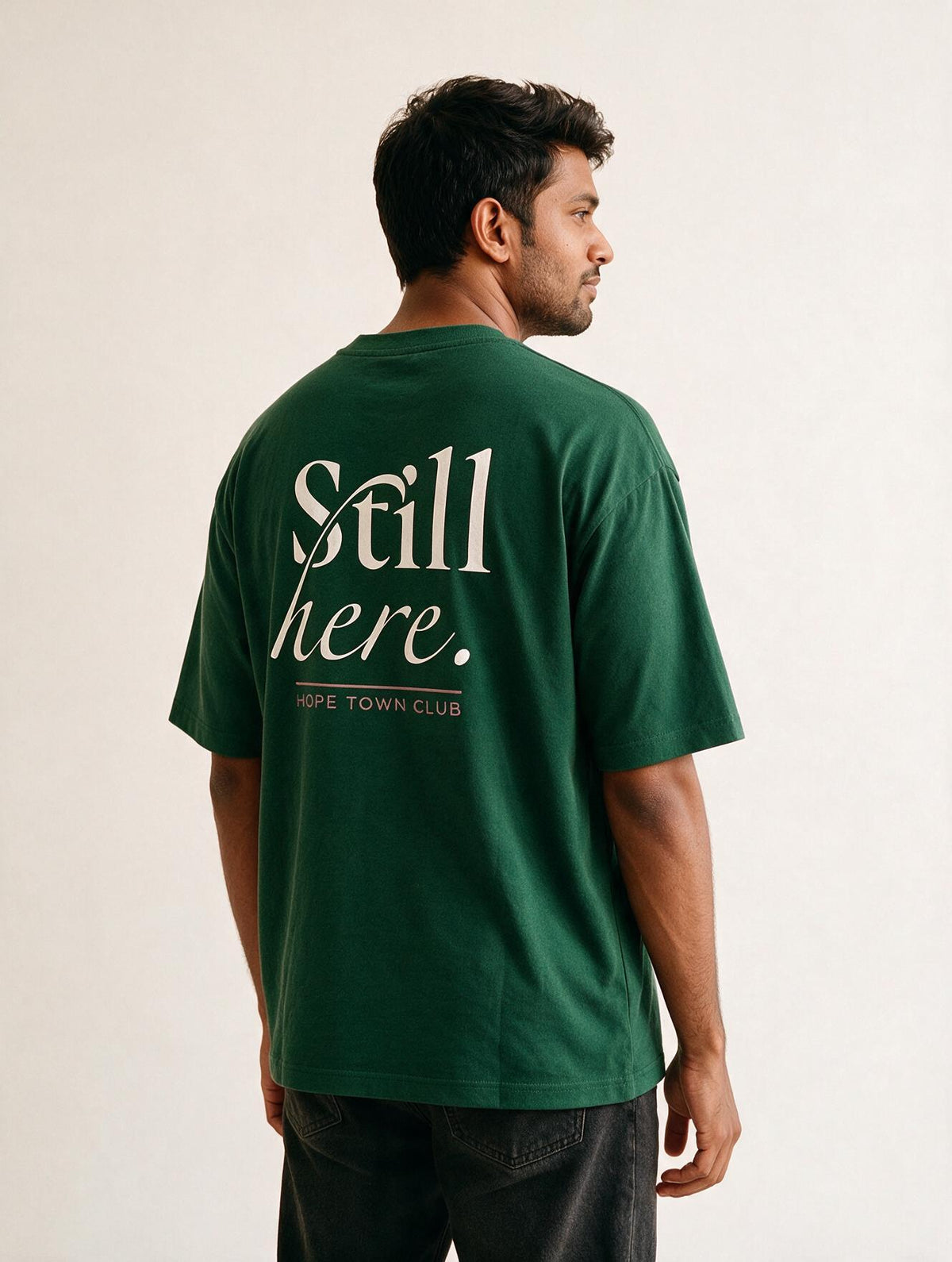 Still Here Bottle Green - Hero back view