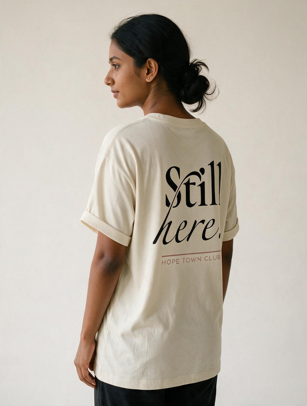 Still Here Off White - Hero back view