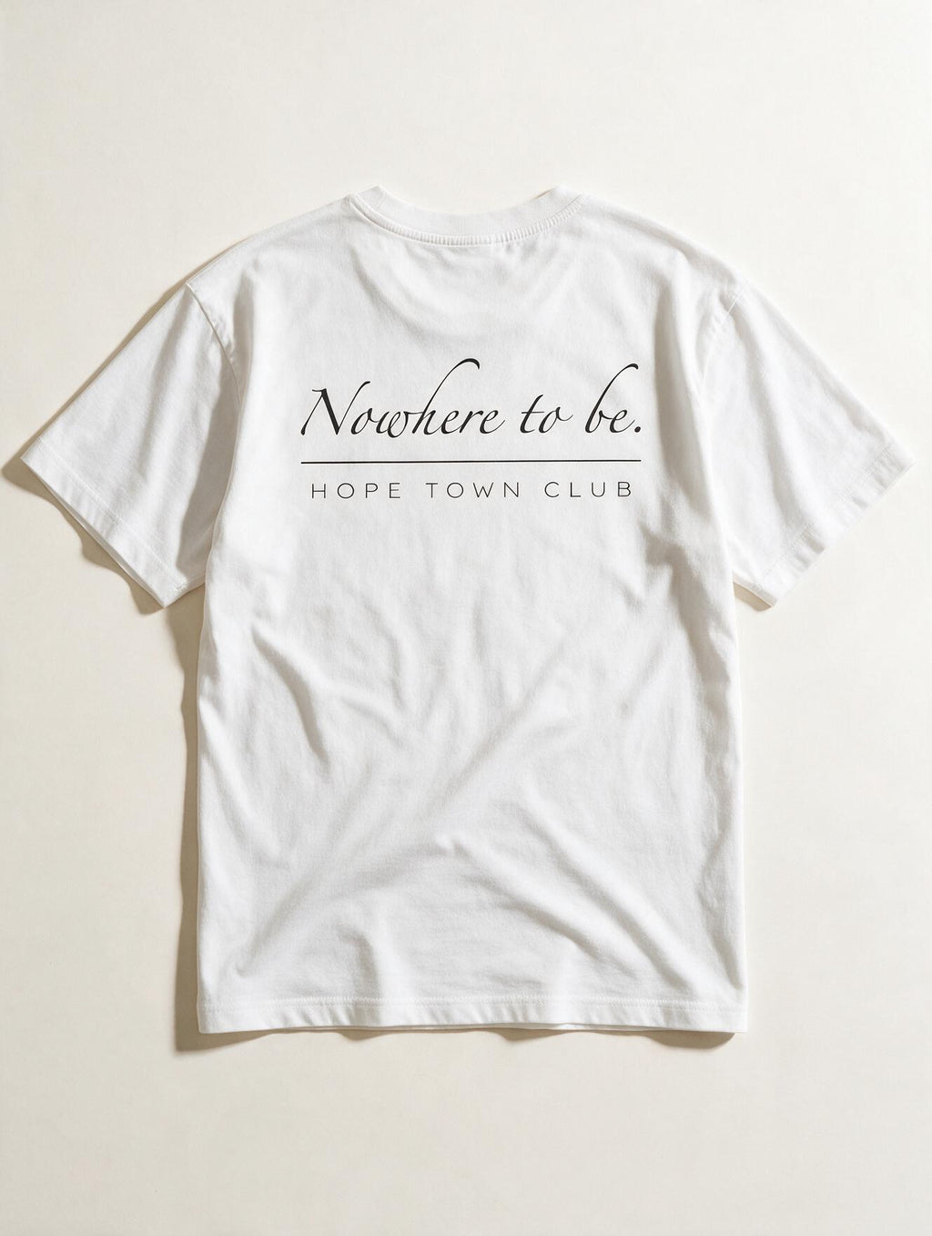Nothing to Prove White - Back flat lay