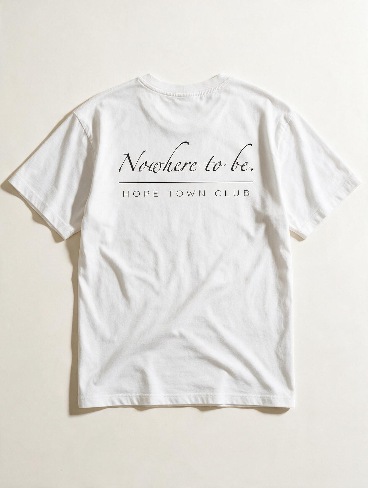 Nothing to Prove White - Back flat lay