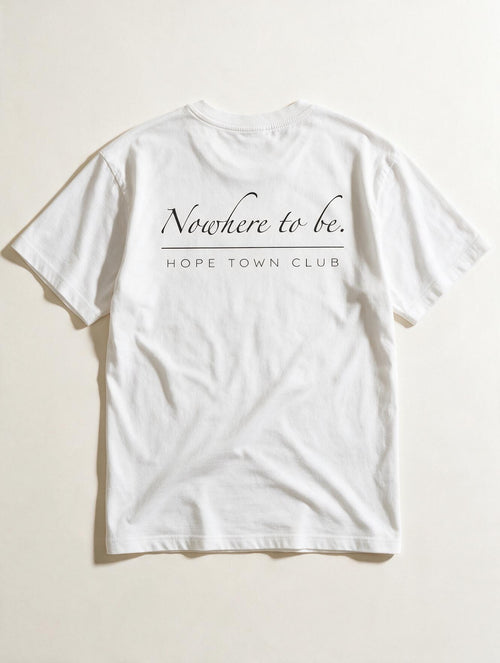Nothing to Prove White - Back flat lay