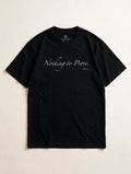 Nothing to Prove Black - Product flat lay with neck label