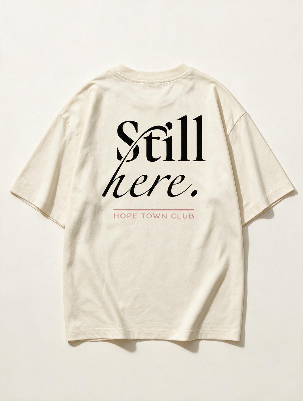 Still Here Off White - Product flat lay back