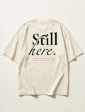Still Here Off White - Product flat lay back